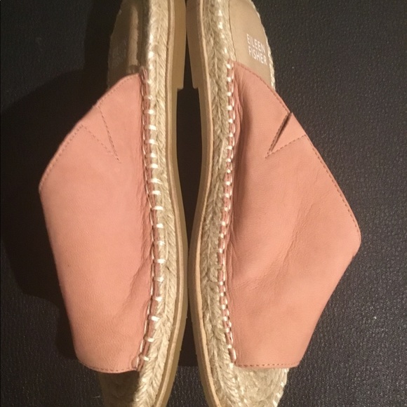 EILEEN FISHER Milly Espadrille Slide Sandal Pink - Picture 3 of 8